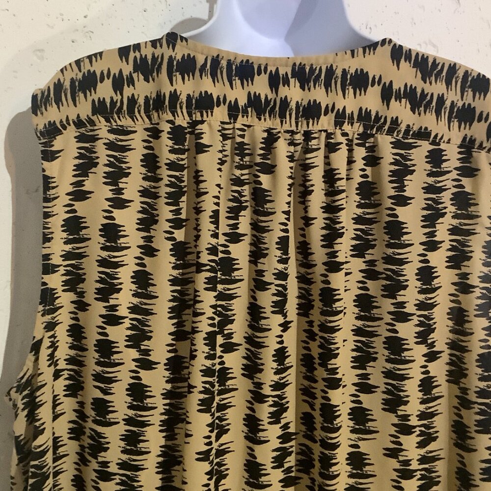 Top Sleeveless 26W Tan / Black Roman's - Picture 7 of 10